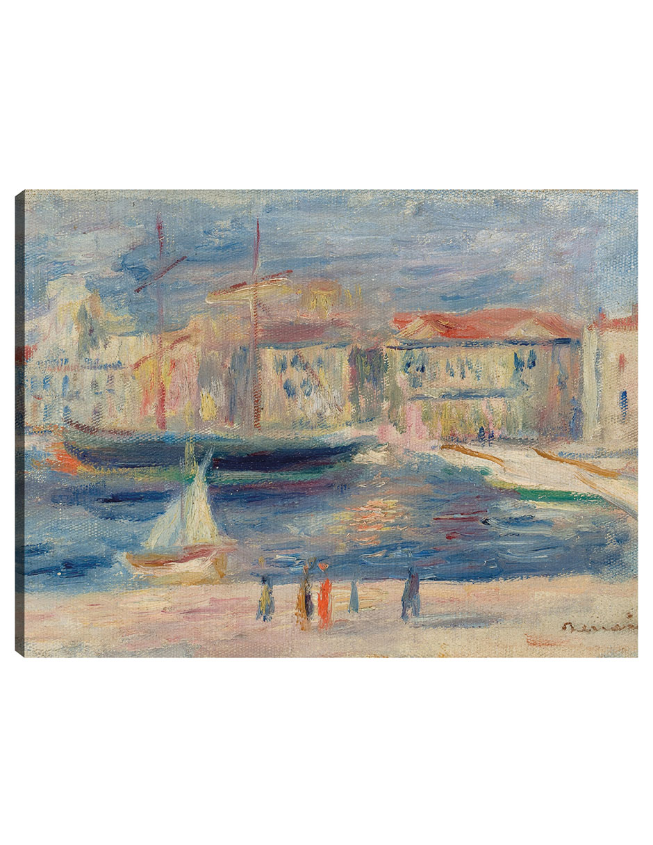 Foto 2 pulgar | Cuadro Decorativo - El Puerto De Saint-tropez- Pierre-auguste Renoir  - Religión - 28x36 - Impresión En Lienzo -