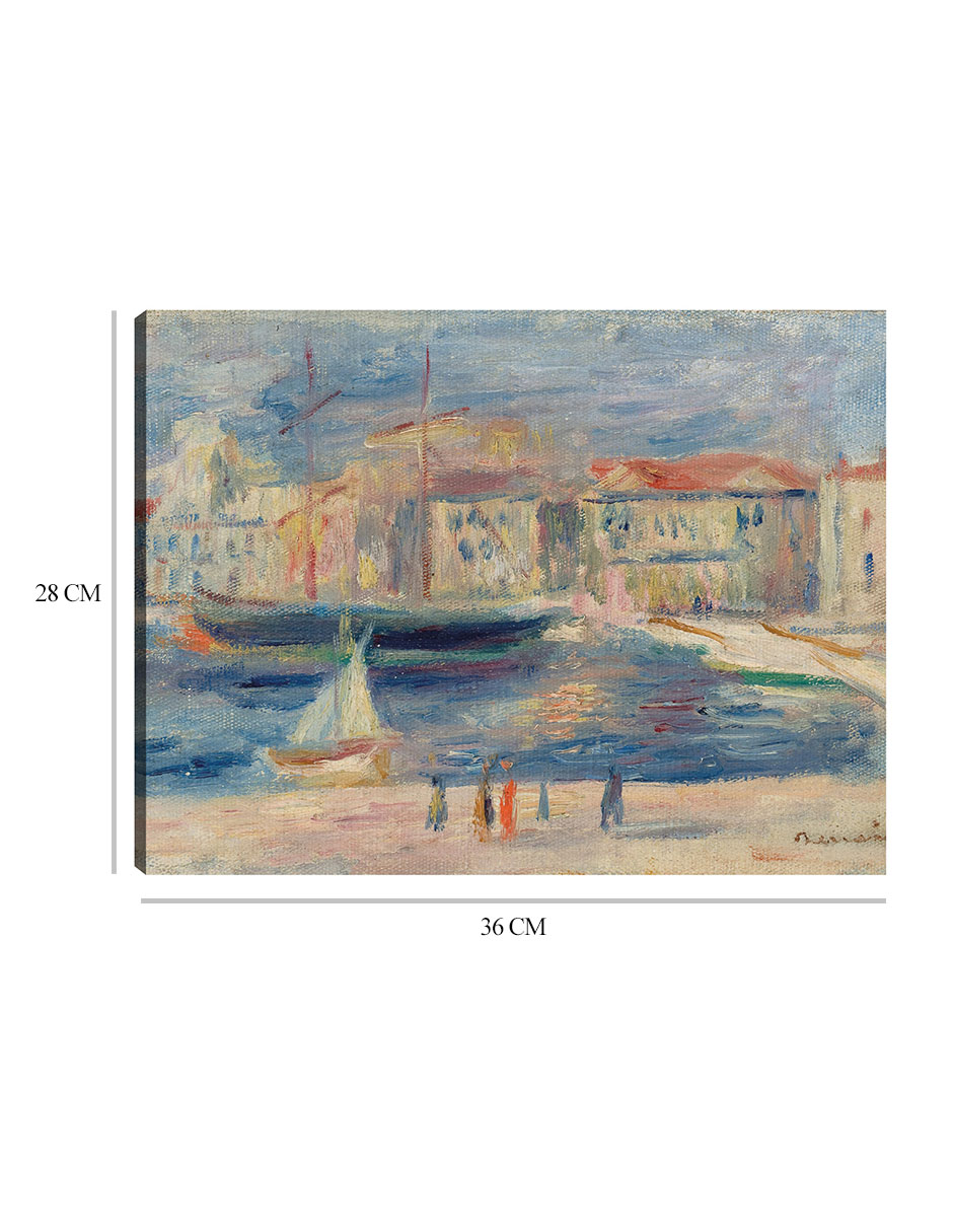 Foto 6 | Cuadro Decorativo - El Puerto De Saint-tropez- Pierre-auguste Renoir  - Religión - 28x36 - Impresión En Lienzo -