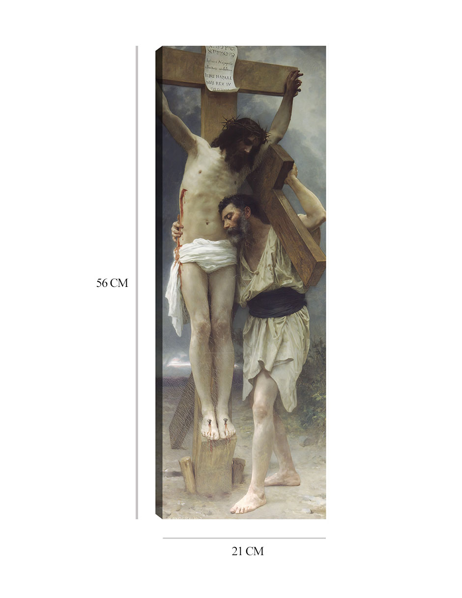Foto 6 pulgar | Cuadro Decorativo - Compasión (1897)- William Bouguereau - Religión - 21x56 - Impresión En Lienzo - Fine Art Tj
