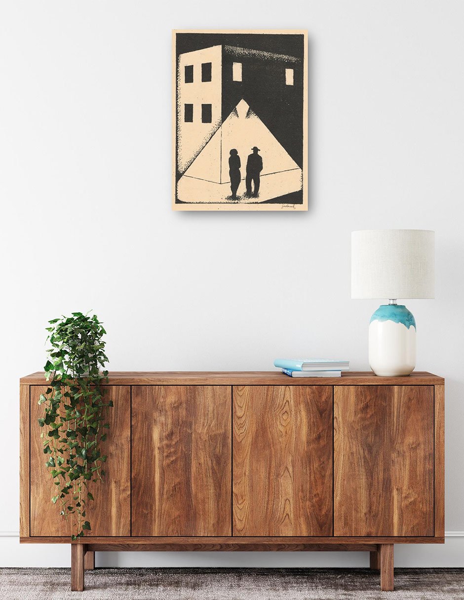 Foto 2 | Cuadro Decorativo - El Encuentro (1924)- Mikuláš Galanda - Fotografía - 107x143 - Impresión En Lienzo - Fine Art Tj