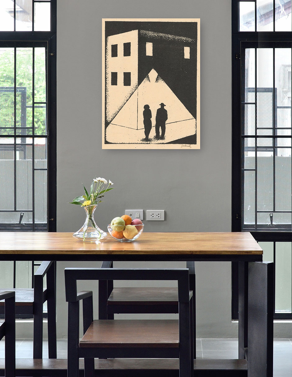 Foto 5 pulgar | Cuadro Decorativo - El Encuentro (1924)- Mikuláš Galanda - Fotografía - 107x143 - Impresión En Lienzo - Fine Art Tj
