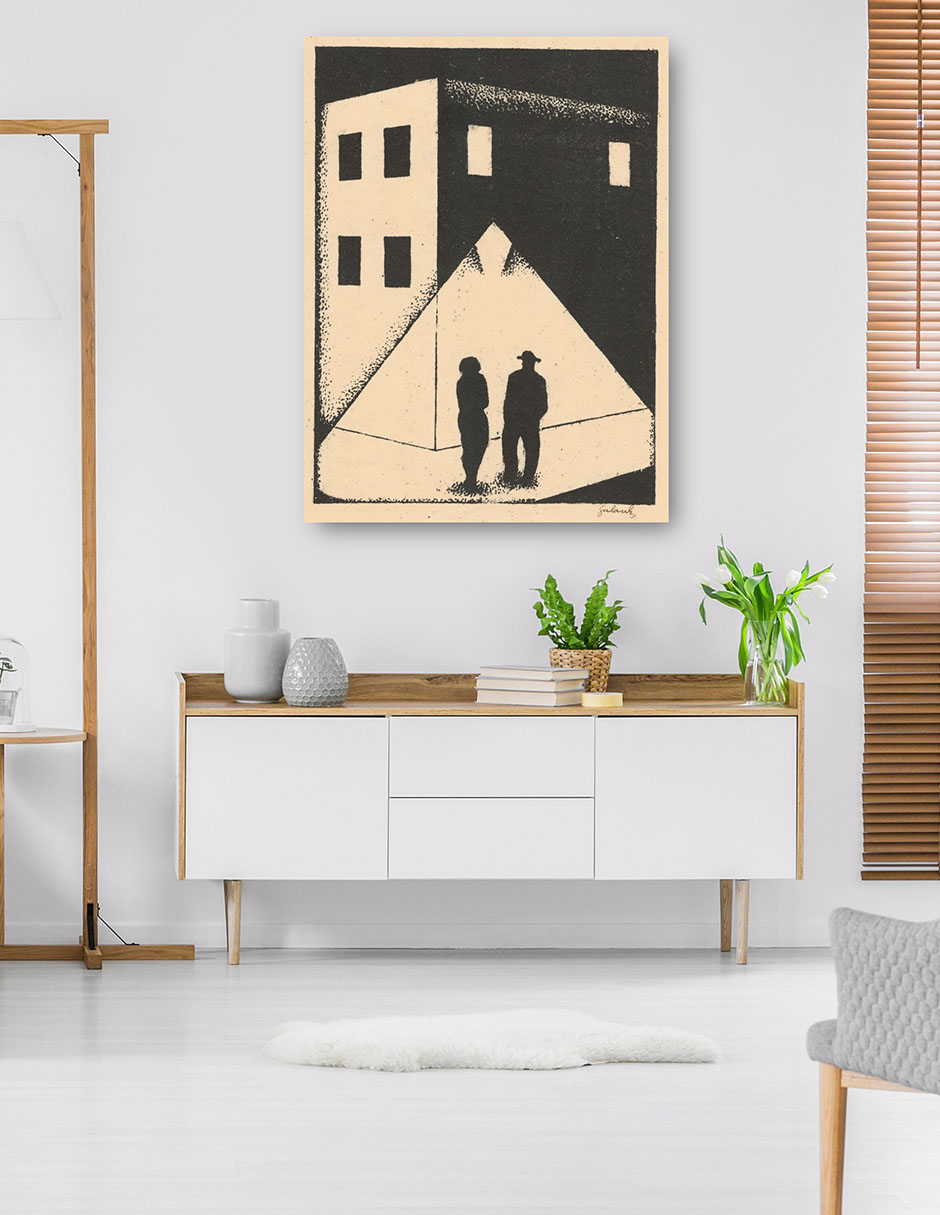 Foto 5 | Cuadro Decorativo - El Encuentro (1924)- Mikuláš Galanda - Fotografía - 107x143 - Impresión En Lienzo - Fine Art Tj