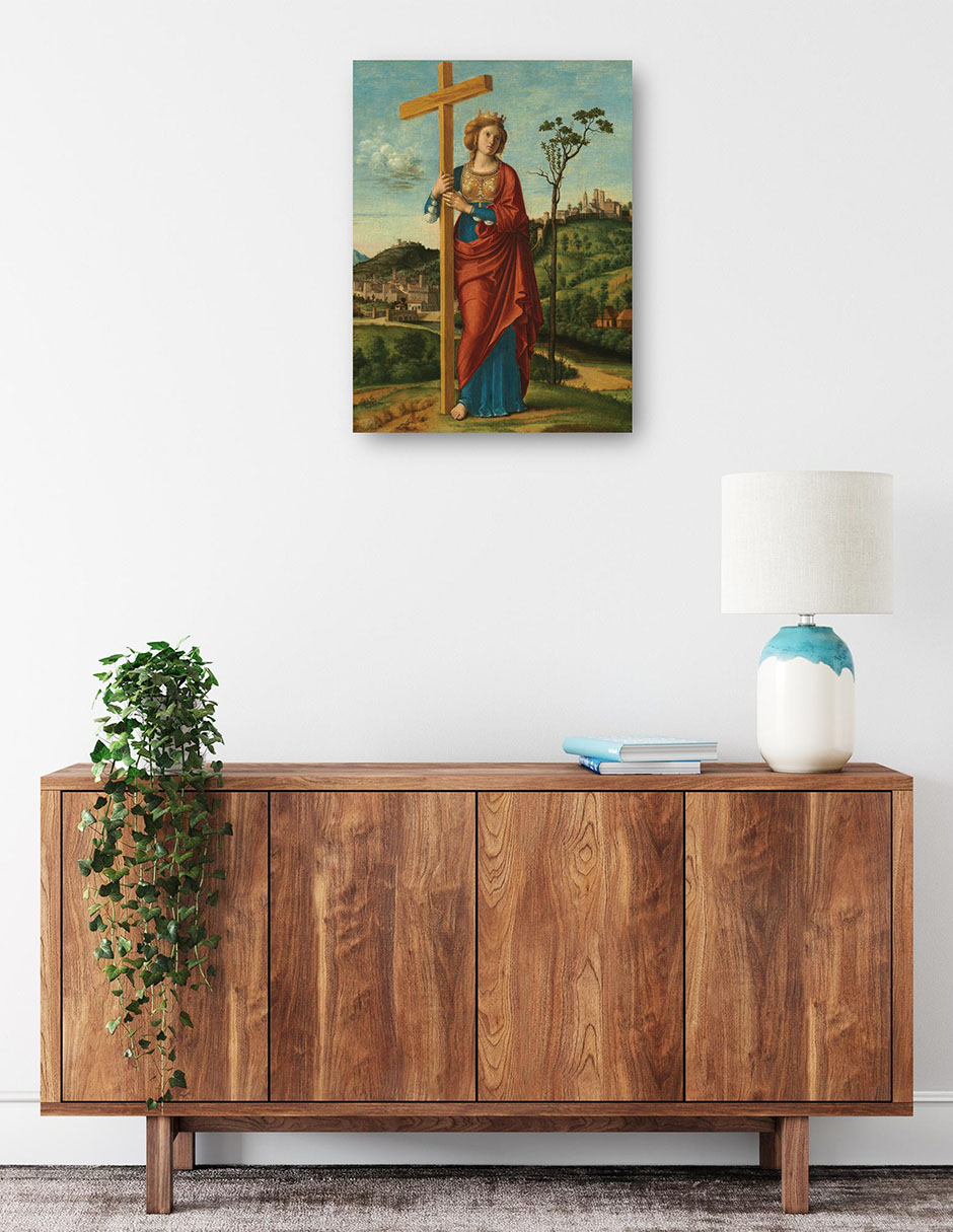 Foto 2 | Cuadro Decorativo - Santa Elena- Cima Da Conegliano - Religión - 28x36 - Impresión En Lienzo - Fine Art Tj