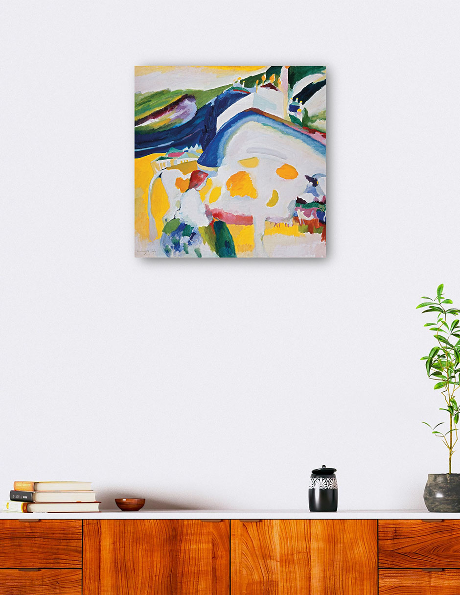 Foto 6 pulgar | Cuadro Decorativo - La Vaca (1910)- Wassily Kandinsky - Abstracto - 51x51 - Impresión En Lienzo - Fine Art Tj