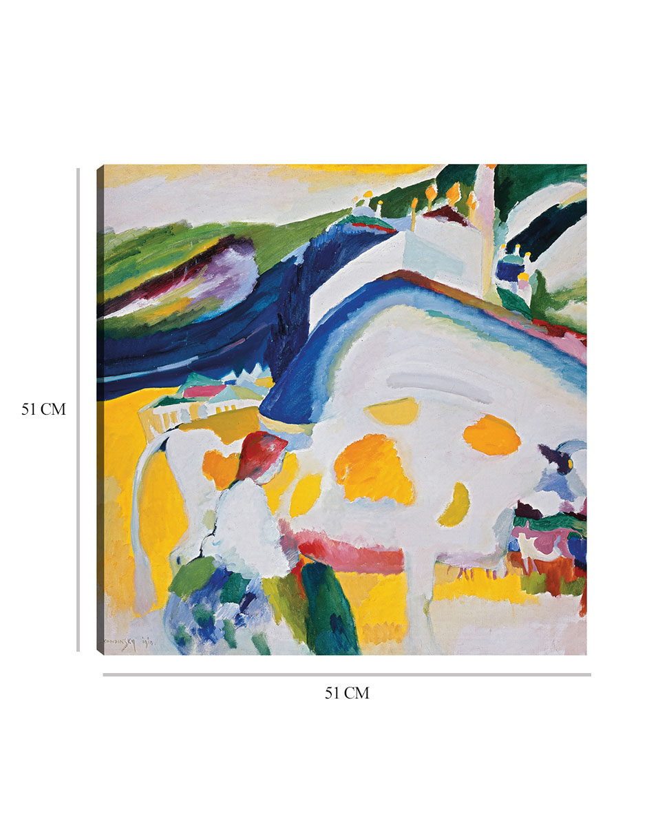 Foto 7 pulgar | Cuadro Decorativo - La Vaca (1910)- Wassily Kandinsky - Abstracto - 51x51 - Impresión En Lienzo - Fine Art Tj