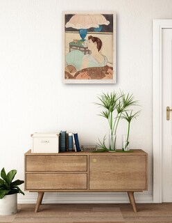 Foto 3 | Cuadro Decorativo - La Lámpara (1890-1891)- Mary Cassatt - Fotografía - 46x61 - Impresión En Lienzo - Fine Art Tj