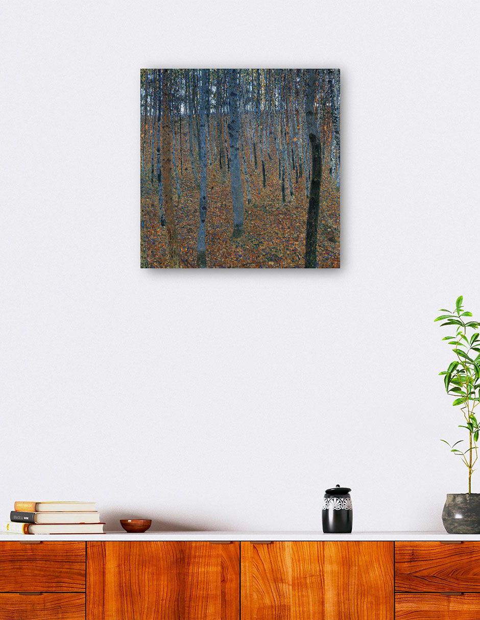 Foto 6 pulgar | Cuadro Decorativo - Hayedo I- Gustav Klimt - Paisaje - 31x31 - Impresión En Lienzo - Fine Art Tj