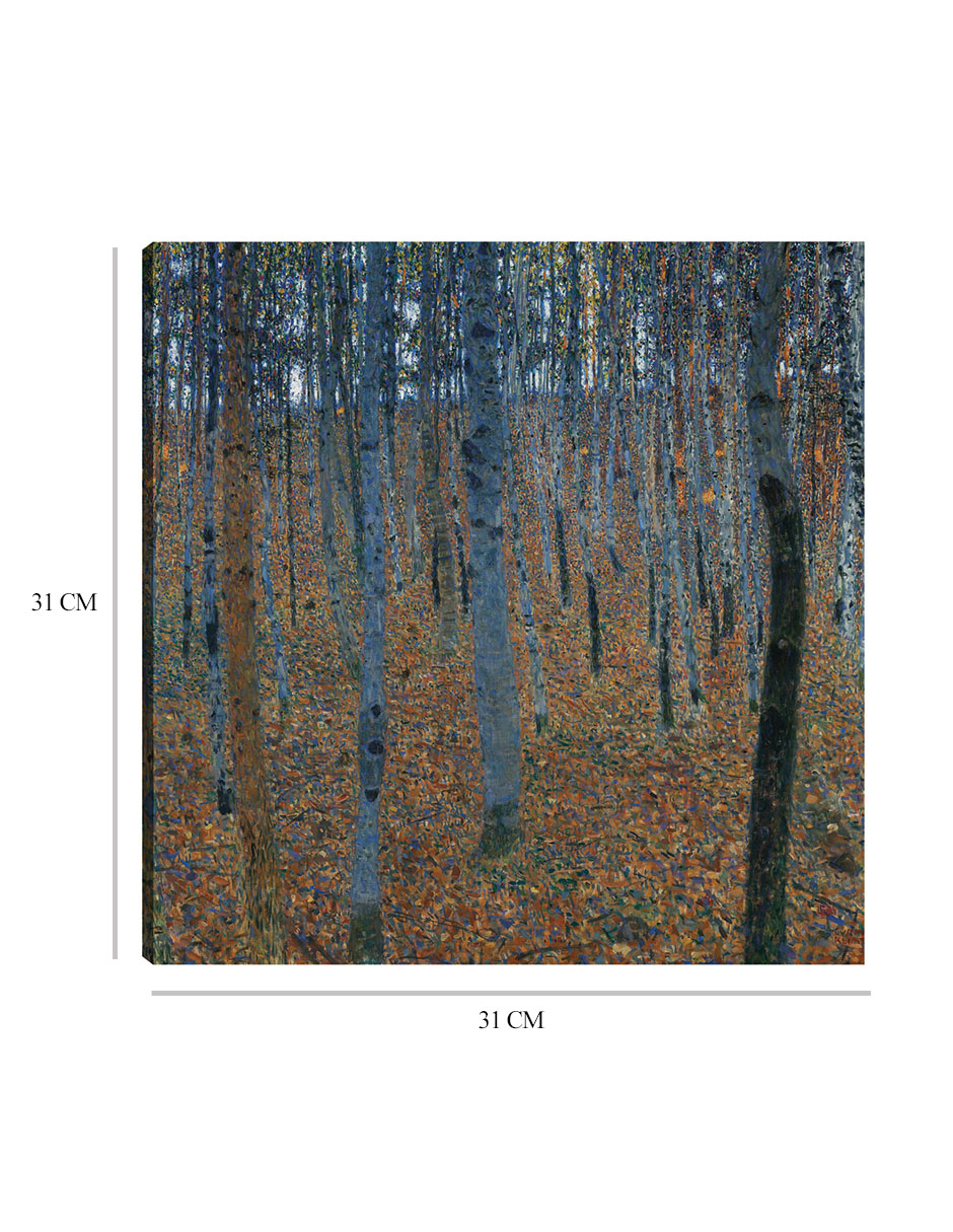 Foto 7 pulgar | Cuadro Decorativo - Hayedo I- Gustav Klimt - Paisaje - 31x31 - Impresión En Lienzo - Fine Art Tj