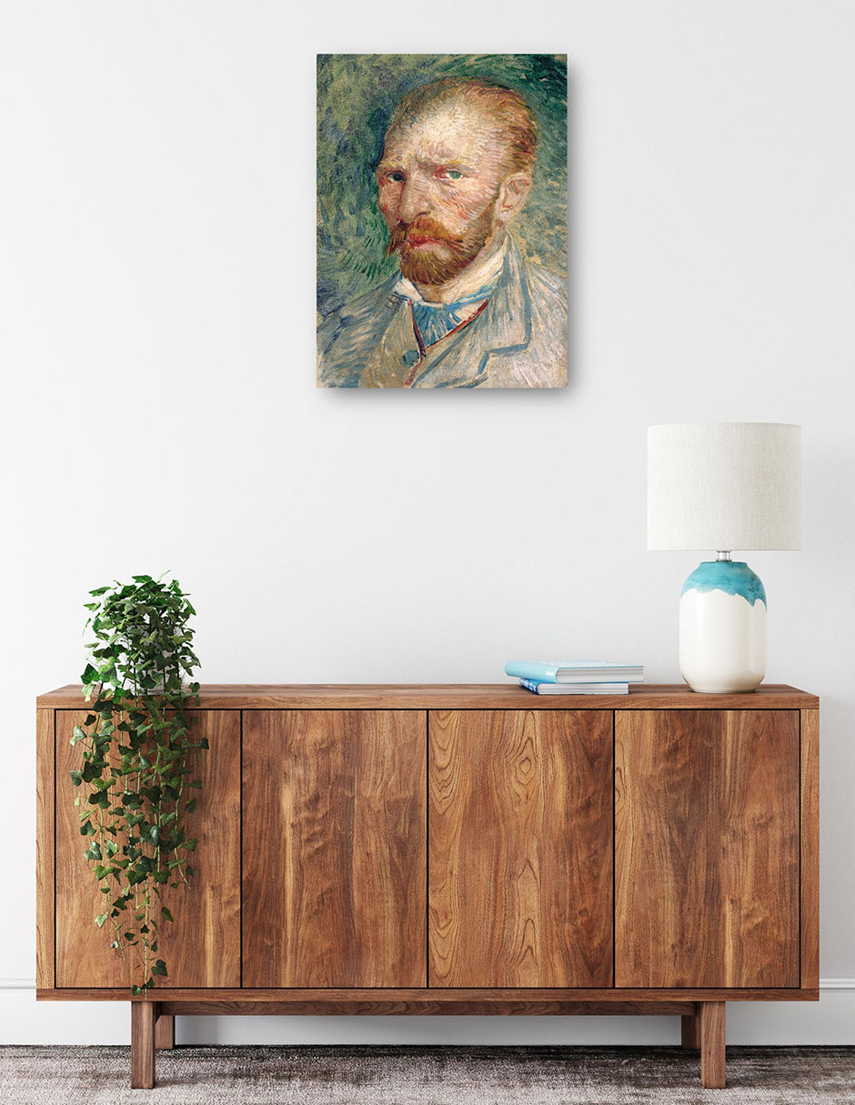 Foto 3 pulgar | Cuadro Decorativo - Auto Retrato Van Gogh- Vincent Van Gogh - Fotografía - 28x36 - Impresión En Lienzo - Fine Art Tj