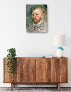 Foto 2 | Cuadro Decorativo - Auto Retrato Van Gogh- Vincent Van Gogh - Fotografía - 28x36 - Impresión En Lienzo - Fine Art Tj