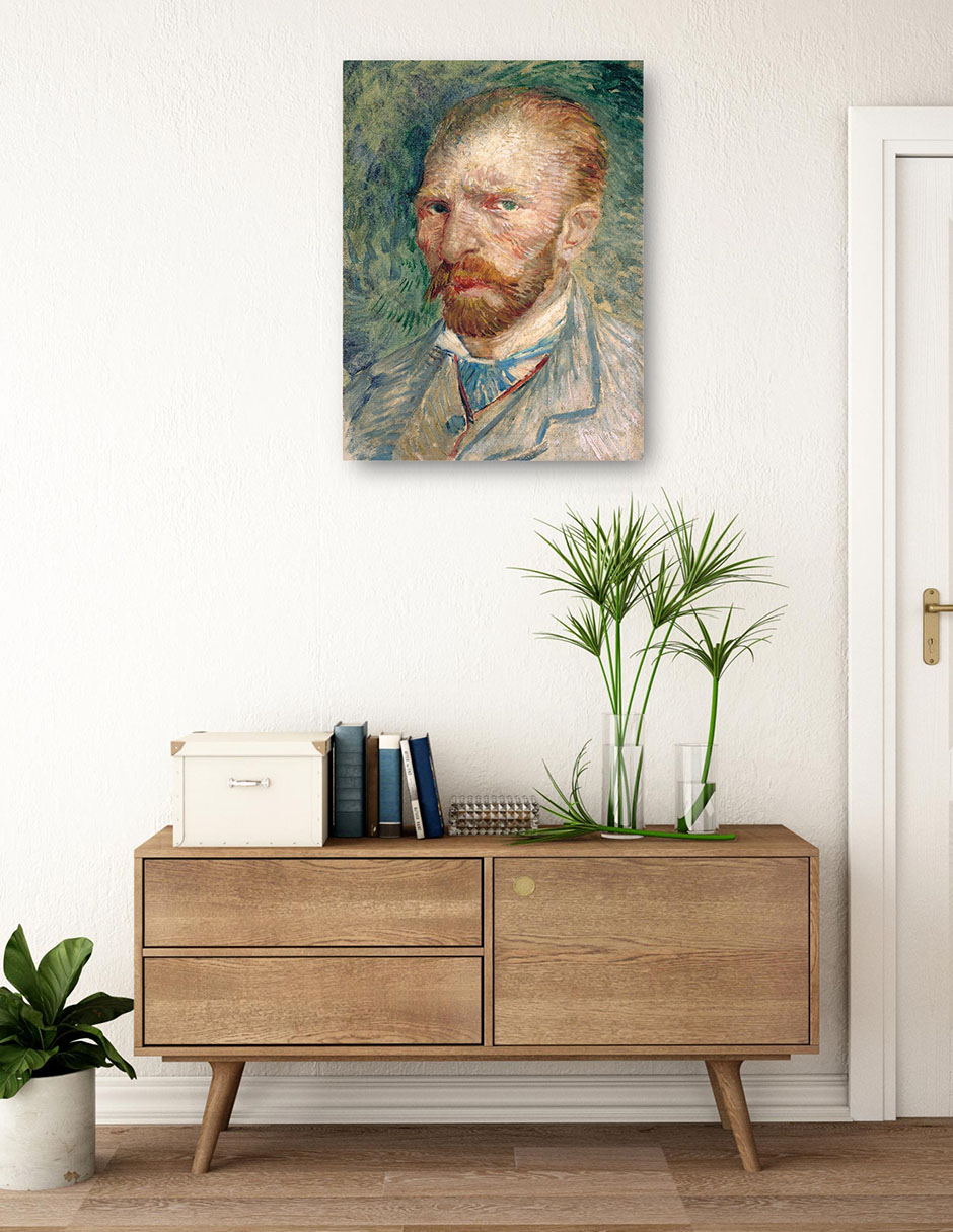 Foto 4 pulgar | Cuadro Decorativo - Auto Retrato Van Gogh- Vincent Van Gogh - Fotografía - 28x36 - Impresión En Lienzo - Fine Art Tj
