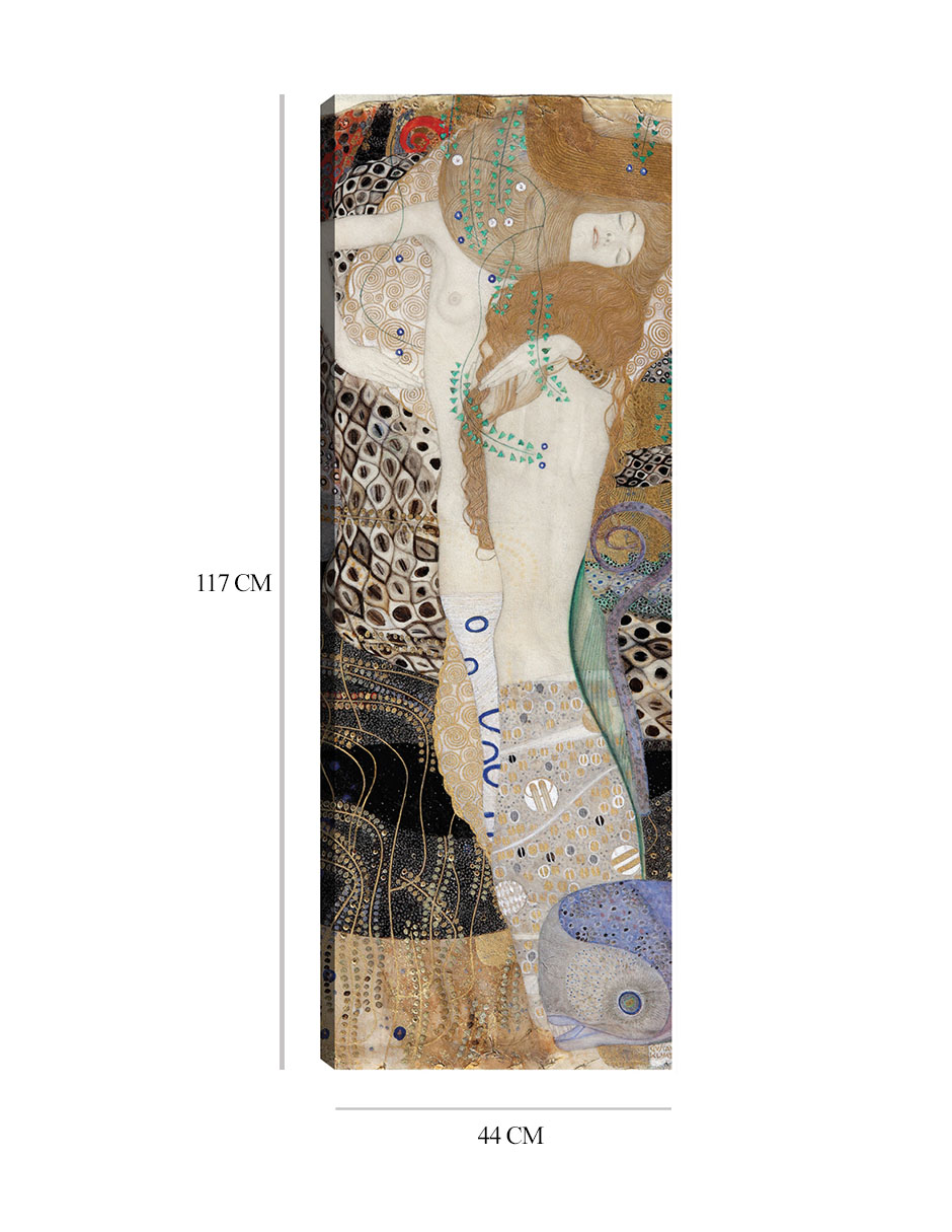 Foto 6 pulgar | Cuadro Decorativo - Novias (serpientes De Agua I) (1904)- Gustav Klimt - Abstracto - 44x117 - Impresión En Lienz