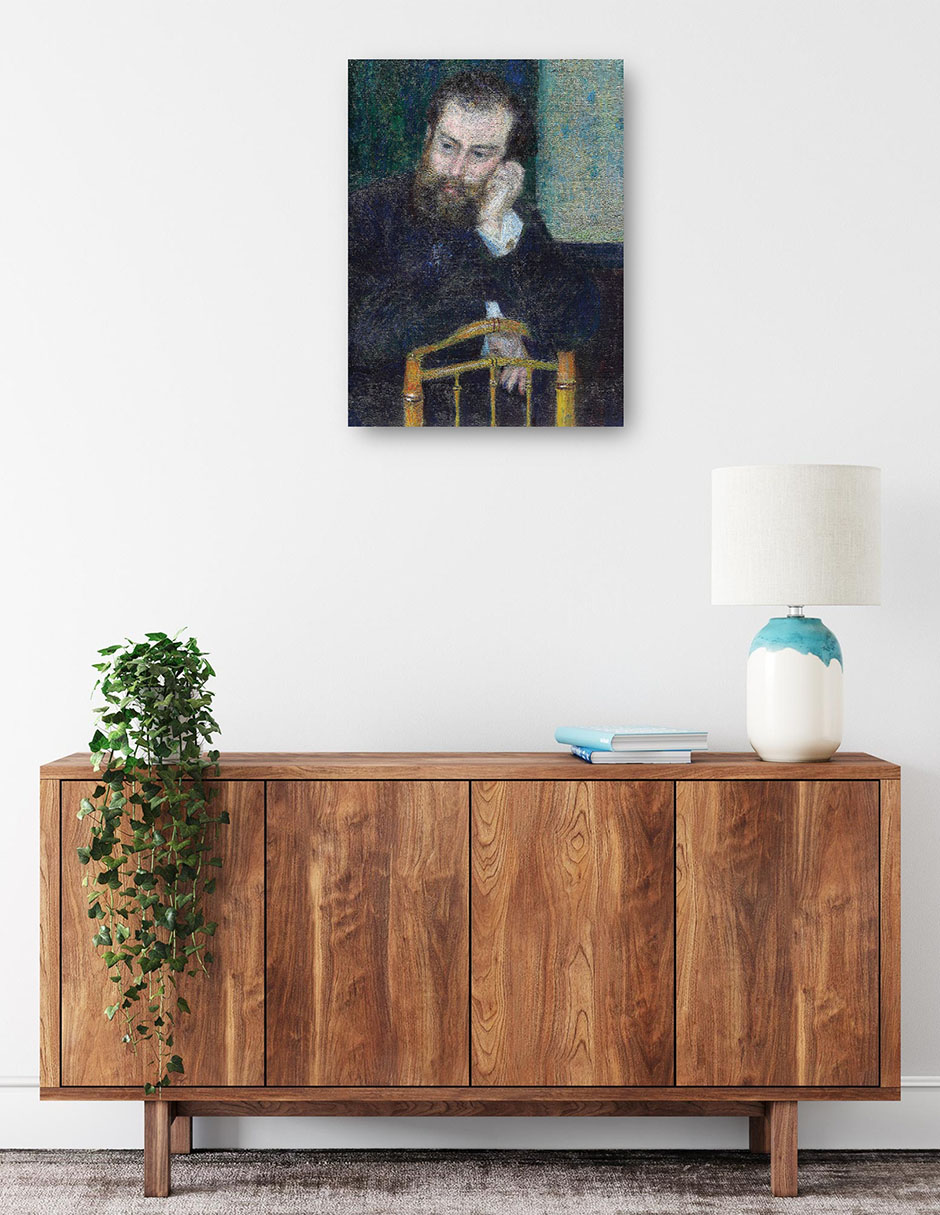 Foto 2 | Cuadro Decorativo - Alfred Sisley (1876)- Pierre-auguste Renoir - Fotografía - 46x61 - Impresión En Lienzo - Fine Art