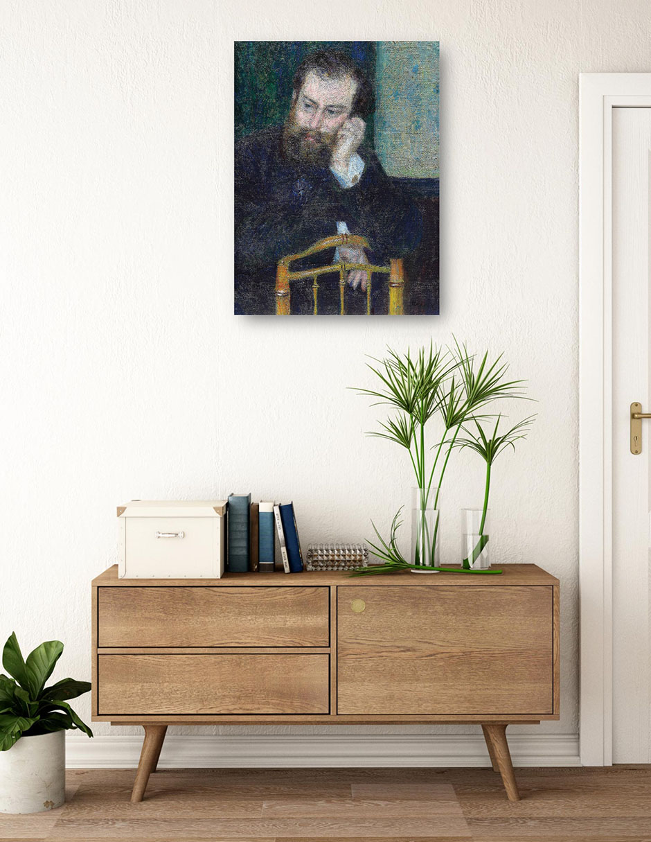 Foto 4 pulgar | Cuadro Decorativo - Alfred Sisley (1876)- Pierre-auguste Renoir - Fotografía - 46x61 - Impresión En Lienzo - Fine Art