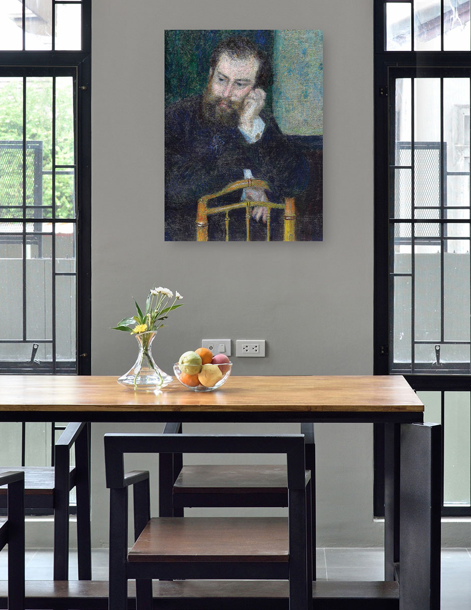 Foto 4 | Cuadro Decorativo - Alfred Sisley (1876)- Pierre-auguste Renoir - Fotografía - 46x61 - Impresión En Lienzo - Fine Art