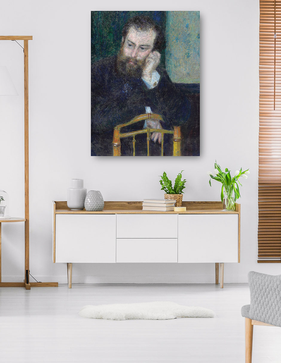 Foto 5 | Cuadro Decorativo - Alfred Sisley (1876)- Pierre-auguste Renoir - Fotografía - 46x61 - Impresión En Lienzo - Fine Art