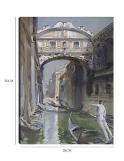Foto 6 | Cuadro Decorativo - Puente De Los Suspiros- John Singer Sargent - Ciudades - 28x36 - Impresión En Lienzo - Fine Art Tj