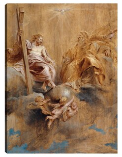 Foto 1 | Cuadro Decorativo - La Santísima Trinidad (1616-1617)- Peter Paul Rubens - Religión - 69x92 - Impresión En Lie