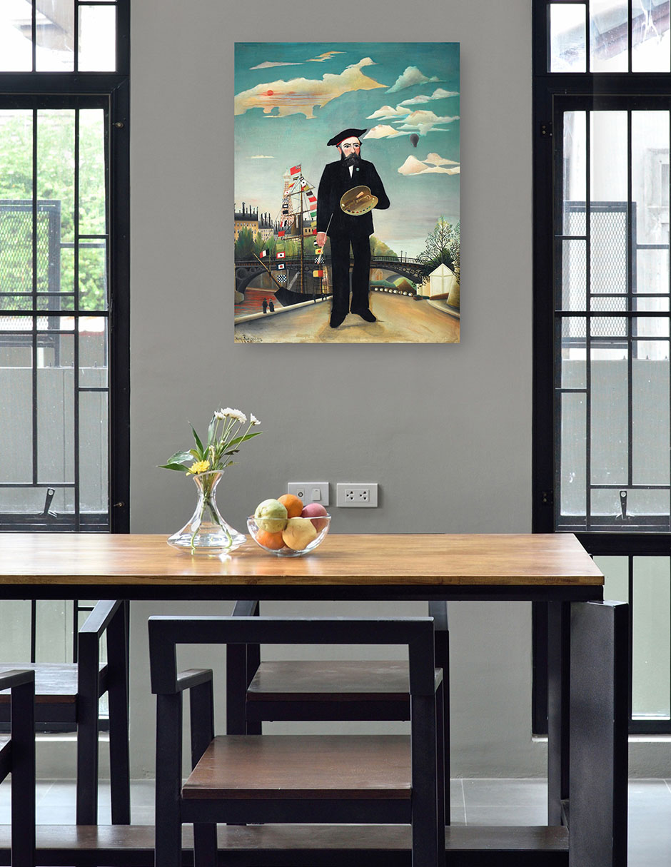 Foto 4 | Cuadro Decorativo - Yo Mismo: Retrato – Paisaje (1890)- Henri Rousseau - Fotografía - 46x61 - Impresión En Li