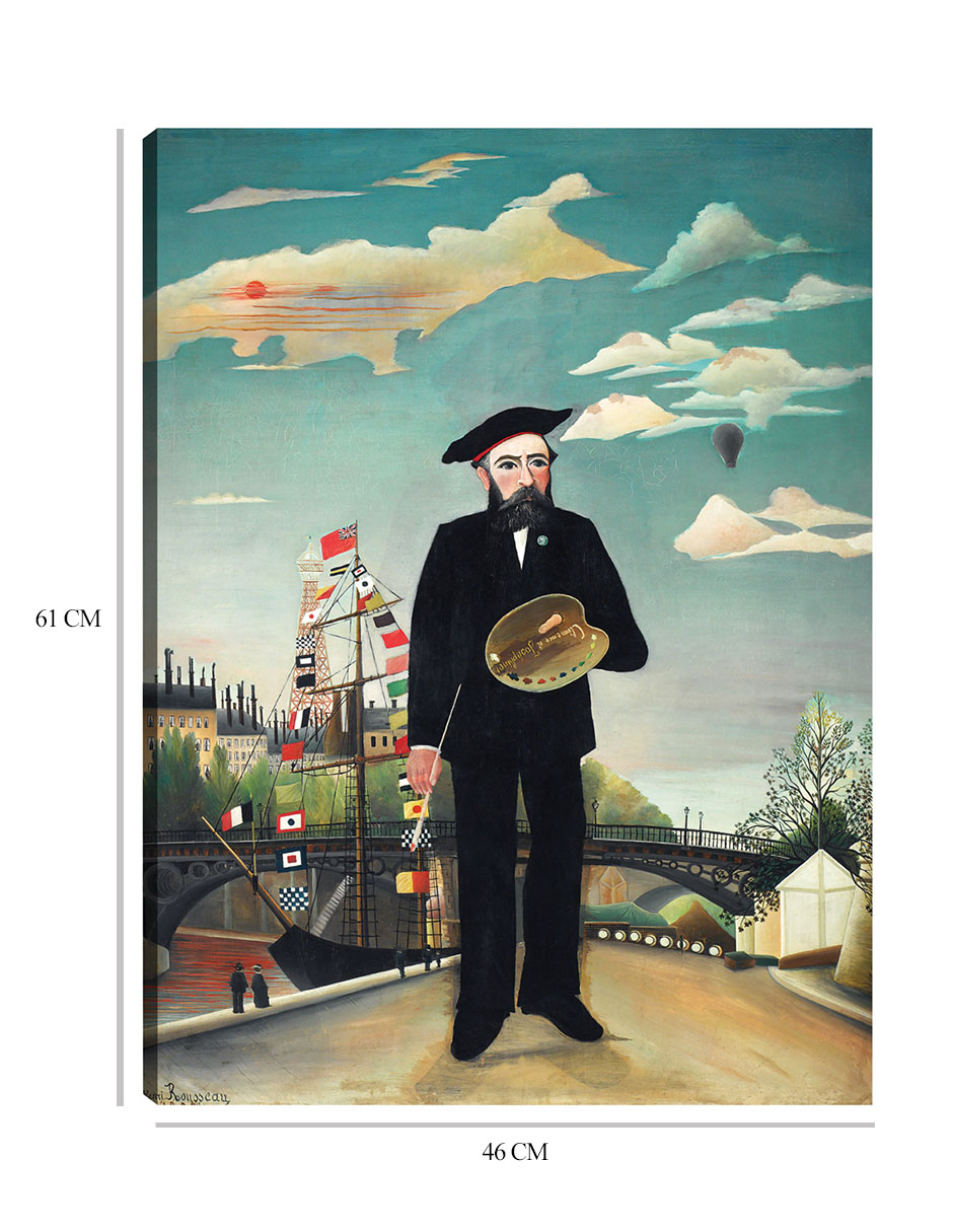 Foto 7 pulgar | Cuadro Decorativo - Yo Mismo: Retrato – Paisaje (1890)- Henri Rousseau - Fotografía - 46x61 - Impresión En Li