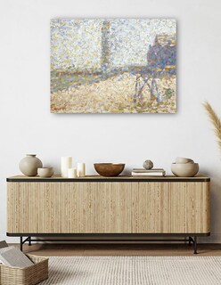 Foto 5 | Cuadro Decorativo - El Hospicio Y El Faro De Honfleur- Georges Seurat - Fotografía - 46x61 - Impresión En Lienzo