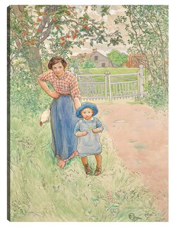 Foto 1 | Cuadro Decorativo - ¡saluda Al Caballero! (1917)- Carl Larsson - Fotografía - 46x61 - Impresión En Lienzo - Fine Art T