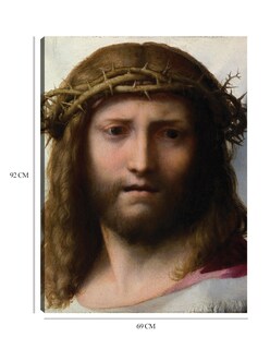 Foto 6 | Cuadro Decorativo - Cabeza De Cristo (1525-1530)- Correggio - Religión - 69x92 - Impresión En Lienzo - Fine Art Tj