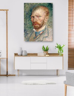 Foto 5 | Cuadro Decorativo - Auto Retrato Van Gogh- Vincent Van Gogh - Fotografía - 46x61 - Impresión En Lienzo - Fine Art Tj