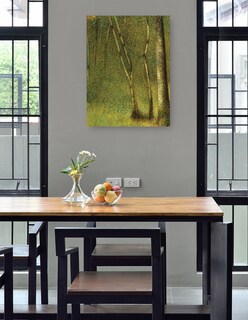 Foto 4 | Cuadro Decorativo - El Bosque De Pontaubert (1881)- Georges Seurat - Paisaje - 69x92 - Impresión En Lienzo - Fine Art T