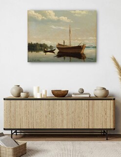 Foto 5 | Cuadro Decorativo - En Las Islas De Kuopio (1878)- Ferdinand Von Wright - Religión - 28x36 - Impresión En Lienzo