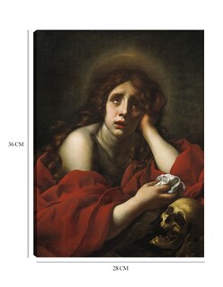 Foto 6 | Cuadro Decorativo - La Penitente María Magdalena- Carlo Dolci - Religión - 28x36 - Impresión En Lienzo - Fine Art Tj
