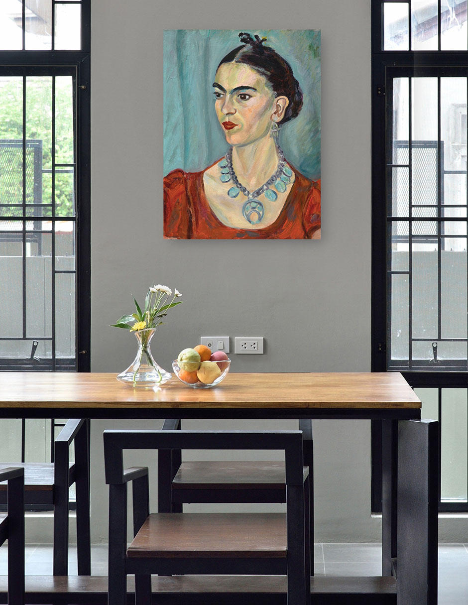 Foto 5 pulgar | Cuadro Decorativo - Frida Khalo (1933)- Magda Pach - Fotografía - 107x143 - Impresión En Lienzo - Fine Art Tj