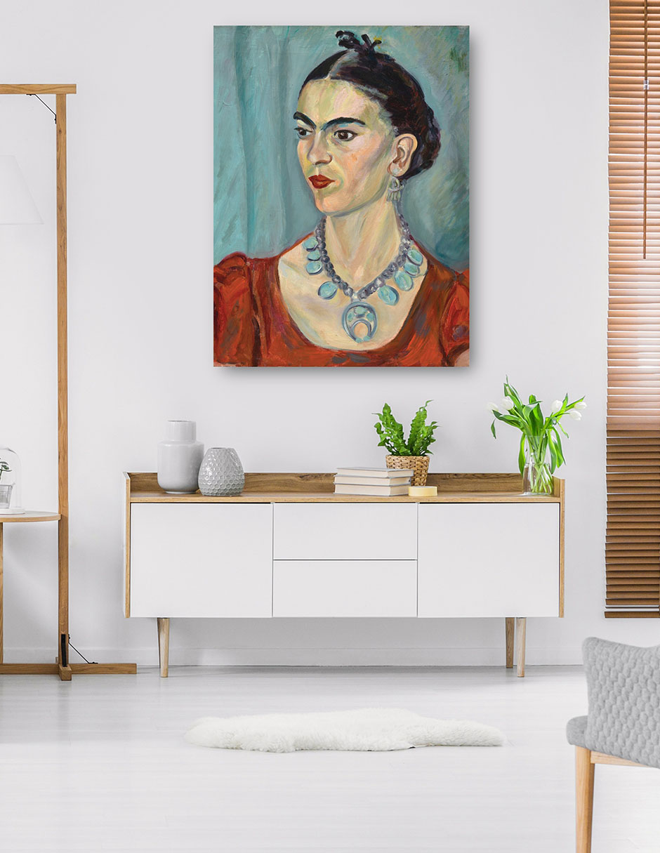Foto 6 pulgar | Cuadro Decorativo - Frida Khalo (1933)- Magda Pach - Fotografía - 107x143 - Impresión En Lienzo - Fine Art Tj