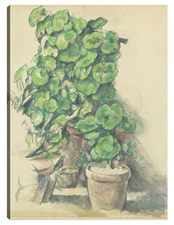 Foto 1 | Cuadro Decorativo - Geranios (1888-1890)- Paul Cézanne - Floral - 69x92 - Impresión En Lienzo - Fine Art Tj