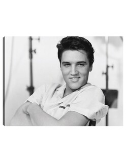 Foto 1 | Cuadro Decorativo - Elvis Presley1958- Unknown - Religión - 46x61 - Impresión En Lienzo - Fine Art Tj