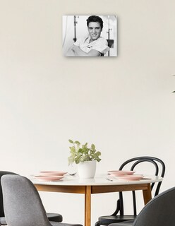 Foto 2 | Cuadro Decorativo - Elvis Presley1958- Unknown - Religión - 46x61 - Impresión En Lienzo - Fine Art Tj