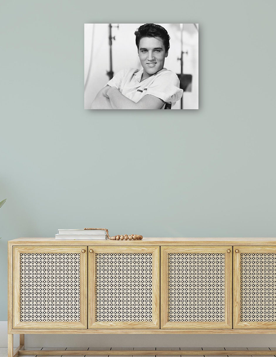 Foto 4 | Cuadro Decorativo - Elvis Presley1958- Unknown - Religión - 46x61 - Impresión En Lienzo - Fine Art Tj