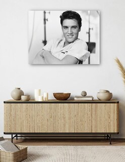 Foto 5 | Cuadro Decorativo - Elvis Presley1958- Unknown - Religión - 46x61 - Impresión En Lienzo - Fine Art Tj