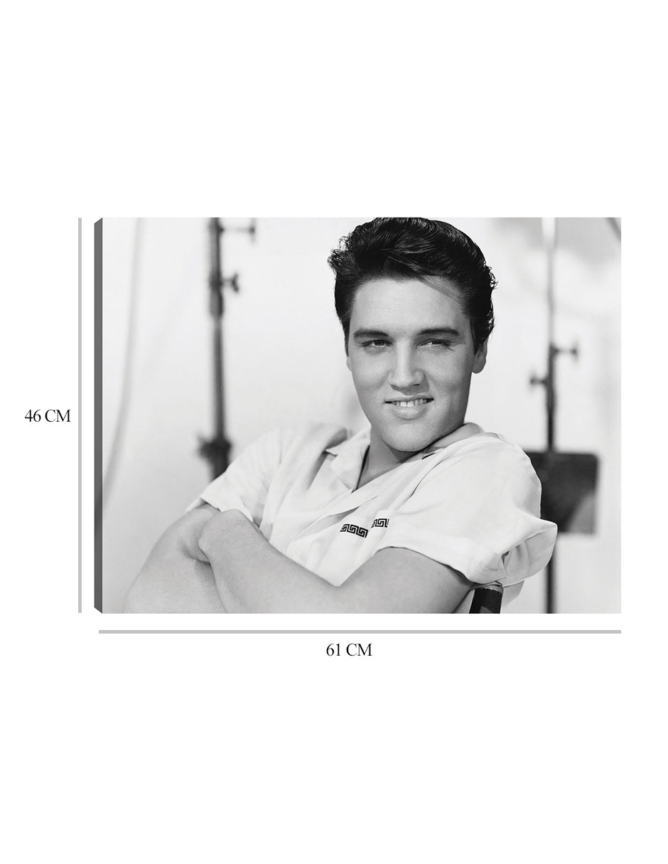 Foto 7 pulgar | Cuadro Decorativo - Elvis Presley1958- Unknown - Religión - 46x61 - Impresión En Lienzo - Fine Art Tj