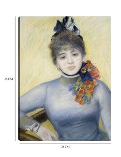 Foto 6 | Cuadro Decorativo - Carolina Rémy (hacia 1885)- Pierre-auguste Renoir - Fotografía - 28x36 - Impresión En Lienz