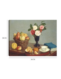 Foto 6 | Cuadro Decorativo - Naturaleza Muerta 1866- Henri Fantin-latour - Religión - 28x36 - Impresión En Lienzo - Fine Art Tj