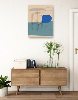 Foto 3 | Cuadro Decorativo - Paisaje Con Silla (1929-1930)- Mikuláš Galanda - Abstracto - 69x92 - Impresión En Lienzo - Fine