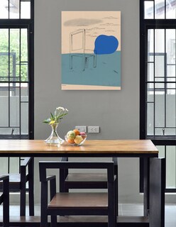 Foto 4 | Cuadro Decorativo - Paisaje Con Silla (1929-1930)- Mikuláš Galanda - Abstracto - 69x92 - Impresión En Lienzo - Fine