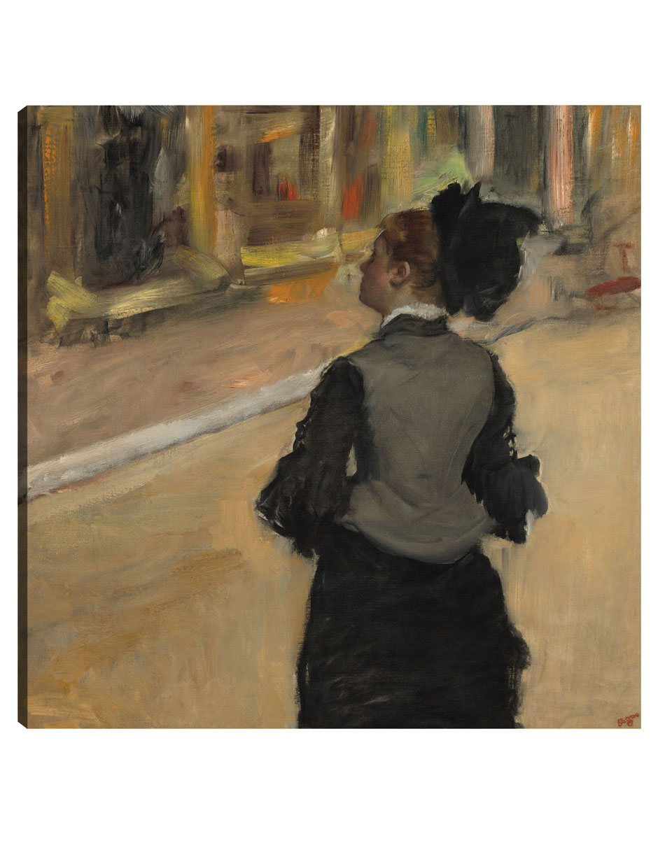Cuadro Decorativo - Mujer Vista Desde Atrás- Edgar Degas - Fotografía - 72x72 - Impresión En Lienzo - Fine Art Tj