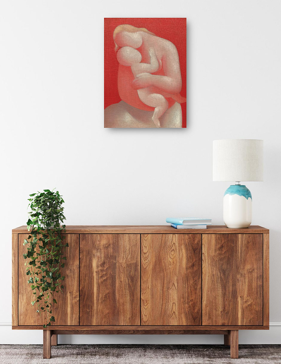 Foto 2 | Cuadro Decorativo - Madre (madonna Rosa) (1933)- Mikuláš Galanda - Fotografía - 77x102 - Impresión En Lienzo - Fin