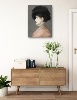 Foto 3 | Cuadro Decorativo - Irma Brunner (hacia 1880)- Edouard Manet - Fotografía - 28x36 - Impresión En Lienzo - Fine Art Tj