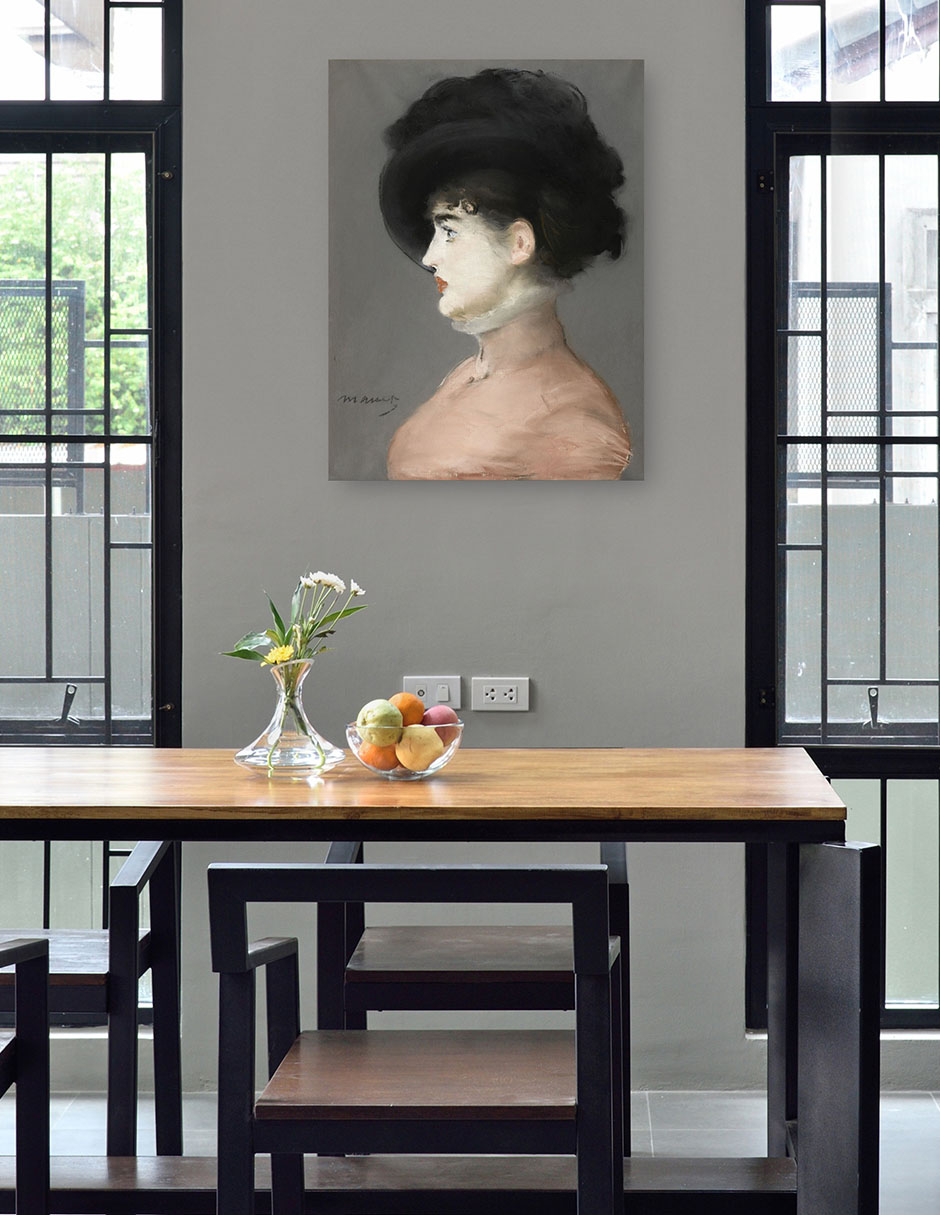 Foto 4 | Cuadro Decorativo - Irma Brunner (hacia 1880)- Edouard Manet - Fotografía - 28x36 - Impresión En Lienzo - Fine Art Tj