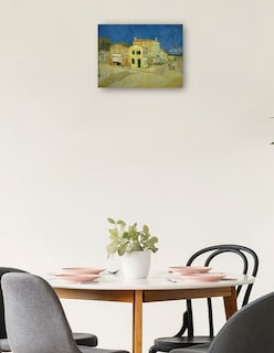 Foto 2 | Cuadro Decorativo - La Casa Amarilla (`la Calle’)- Vincent Van Gogh - Ciudades - 28x36 - Impresión En Lienzo - Fine