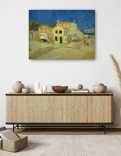 Foto 5 | Cuadro Decorativo - La Casa Amarilla (`la Calle’)- Vincent Van Gogh - Ciudades - 28x36 - Impresión En Lienzo - Fine