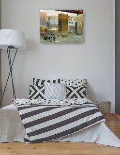 Foto 3 | Cuadro Decorativo - La Vivienda Solitaria- George Bellows - Costa - 46x61 - Impresión En Lienzo - Fine Art Tj